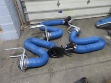 Nederman, fume extractgor arm, with wall mounting bracket, 6" x 6' long flexible hose, 2011-2022 (4 available)