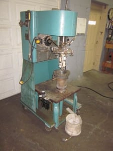 Buflovac Equipment, 1 gallon lab grease mixer, 6" dia. x 10.5"straight wall w/dish bottom