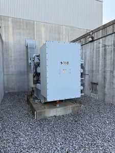 4000 KVA 25000 Primary, 600Y/347 Secondary, Pioneer G2112B1413 transformer, oil, 2001