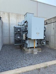 10 MVA 25000 Primary, 4160Y/2400 Secondary, Pioneer G2112B1411 transformer, oil, 2001