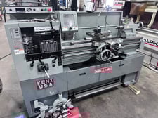 14" x 40" Kent #RML-1440, toolroom lathe, 8-3/8" swing over cross slide, 5 HP, 3-jaw chuck, inch/metric, 2015