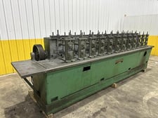 12 Stand, Rafter, rollformer, 1.5" arbor, 12" roll space, 12" horizontal centers, 4"-7" vertical adj.