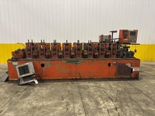 8 Stand, Dahlstrom #500-10-OB, rollformer, 2.5" arbor, 12" roll space, 18" horizontal centers, 5.5"-9.5"