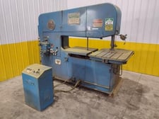 60" Doall #60-3, deep throat vertical contour bandsaw, 273" blade length, hydraulic blade tension Control