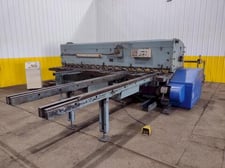 1/4" x 13' Amada #M-4065, mechanical power squaring shear, 39.36" front operated power back gauge, 18