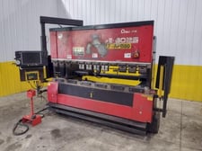 80 Ton, Amada #FBD8025NT, CNC hydraulic press brake, 8' overall, 86.6" between housing, 5.91" stroke, 15.75"