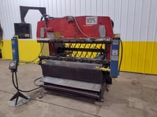 50 Ton, Amada #RG-50, hydraulic press brake, 6' overall, 82.1" between housing, 3.94" stroke, 15.76" throat