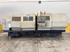 32" x 120" Willis #32120-ENC, hollow spindle big bore CNC lathe, 12" hollow spindle, A2-20, Fanuc 0i-TD