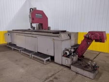 Behringer #LPS40-4, vertical plate saw, 212" x 1-5/8" x 0.05" blade, 56-394 FPM, hydraulic blade tension