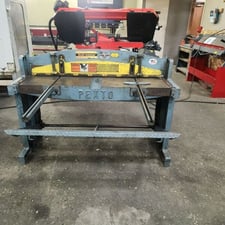 20 gauge x 4.4' Roper Whitney #152, sheet metal shear, 37" front gauge, 30" Back Gauge