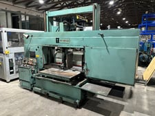 40" x 25" W.f. Wells #B-25-2, Semi-Auto Horiz Band Saw, 10 HP, 1.5" x 0.042" x 236" blade, 60-500 SFPM, 26"