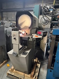 14" MicroVu #H14, optical comparator, 5" x 18" table, 8" x 6" table travels, ST Industries Comoutational