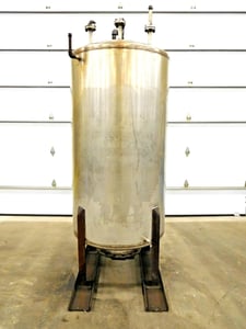 475 gallon 304 Stainless Steel tank, 72" straight side, dome top & bottom