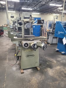 6" x 12" Mitsui #MSG-200MH, hand feed surface grinder, permanent magnetic chuck, 1 shot lube, Sony digital
