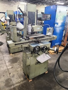 6" x 18" Mitsui #MSG-205MH, hand feed surface grinder, Walker Ceramax permanent magnetic chuck, 1 shot lube