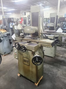 6" x 12" Mitsui #MSG-200MH, hand feed surface grinder, fine pole permanent magnetic chuck, 1 shot lube, 1989