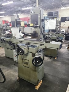6" x 18" Mitsui #MSG-205MH, hand feed surface grinder, fine pole permanent magnetic chuck, 1 shot lube
