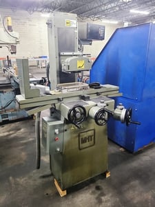 6" x 12" Mitsui #MSG-200MH, hand feed surface grinder, fine pole permanent magnetic chuck, 1 shot lube, Sony