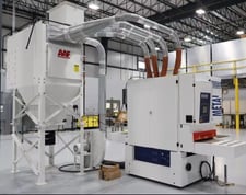 25.6" x 103" Costa Levigatrici #MDTCCC650, dry type metal sander/grinder, PLC controller w/touch screen