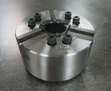 6" Kitagawa #B-206, 3-jaw precision lathe chuck with A2-5 back plate, new (YMC)