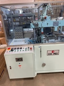 Chie Mei #PM-800C, Auto Overwrapper, 220 V., 20-40 PPM, 30-80mm width x 55-160mm L x 50-200mm D, 2016