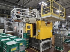 Graham, Mini Hercules Accumulator Head Blow Molder, Dual Head, 2.5 lb. capacity, 75 mm Extruder, 14" Head