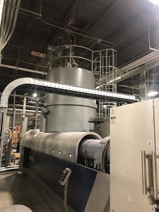Inline Recycling System, Erema #Vacurema-Basic-2321T, 5000 lbs./hr. of PET, 212 mm Single Screw Extruder