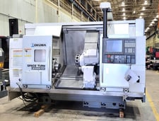 Okuma #LB-3000EX-MY-950, CNC Mill, 5 axis, 10" chuck, 22.8" swing, 13.4" diameter x 38.2" L max, 45-5000 RPM