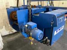 8 Ton, EMH #EM3100L6-162.41.061E, 16500 lb. cable crane hoist, 21' lift height, power trolley, 12.2 HP