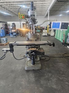 Bridgeport #EZ-Trak-DX, vertical mill, 9" x48" table, 2 HP, 33.5" X, 12" Y, 5" Z, 60-4200 RPM, #30