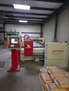 Semyx #Optima-420, 6' X 12' Waterjet, 60k PSI, 60 HP, 78" x 160" work area, Pump, IDE Cutting Head, 2015