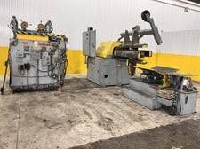 12000 lb. Rowe, Coil Reel, Car, & Straightener Feed Line, 60" outside dimension Coil, 40" width x 0.11" thick