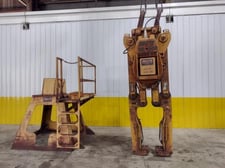 90000 lb. Drafto #63-1046, Powered Parallelogram Leg Coil Grab Lifter, w/Edge Protector Belts & Docking