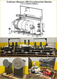 82" x 212" Amet #CWLS25-5400Z, Circumferential Welding Lathe, 31" Face diameter, 5500 lb. Part Capacity, 2015