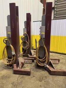 16000 lb. Advantage #ALS-1-16, Heavy Duty Mobile Column Lift Jacks, Qty. 3, Wheeled Bases
