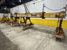 53 Ton, Bushman #MT-420, Telescoping Magnetic Spreader Lifting Beam w/Ohio Magnetics Diesel Generator