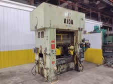 220 Ton, Aida #PMX-LS-200H, straight side double crank Straight Side Press, 7.8" Stroke, 3.93" Adjustment