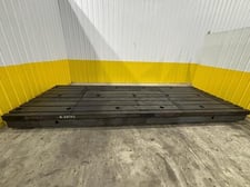 217" x 79" x 12" G & L, bay cast t-slotted cast la, (8) T-Slots, 10.25" T-Slot Centers, 4" diameter Leveling