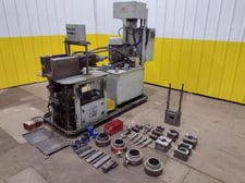 3" Aristo #A-680-HD, Reducer End Forming Machine, 50 Ton capacity, 7.75" width Tooling Pocket