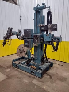 1000 lb. Jetline #WHL-3C-72, Weld Head Locator & Positioner, 4-Roll Feed Head, 18" diameter Faceplate, 120