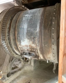 72" x 60" Economy pebble mill, alumina ceramic lined, solid grinding door & slotted discharge door