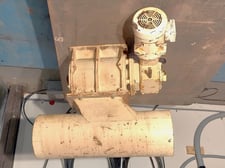 10" Buhler, rotary airlock with 10" pneumatic conveying outletwith Emerson motor, .75 HP