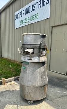 20" Russell Finex sifter #16350, Stainless steel contact parts, 2 HP Reliance electric motor, 2006