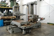 4" Giddings & Lewis #70A-DP4-T, manual table type horizontal boring mill, 36" x74" table, 72" X, 60" Y, 55"