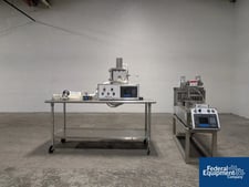 Cozzoli #F329HE-10SS, Syringe Filler, Stainless Steel, 10 nozzle, AB PanelView 600 HMI, vacuum pneu stopper