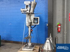 Mateer Burt Burton, Powder Filler, w/ slat conveyor & pack off table