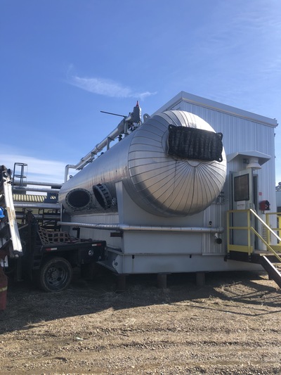 96" x 40' Horizontal Treater, 75 psi, 2011