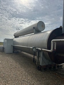 11 MMBTU/hr Maloney Ind., Sweet Glycol Heater, 60" diameter x 45' length, 675 psi, 200&deg;F, 1997