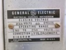 1600 Amps, General Electric, AK-3A-50, electrically operated, drawout, #AB0203