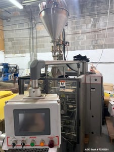 All-Fill Avatar #V3200R, VFFS, 80 BPM, 3-12" width x 3-20" L bag max, 240 V., Auger Filler, Agitated Hopper